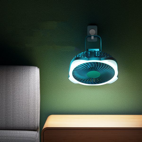 6 inch Brushless Fan Y33 USB Charging Desktop Outdoor Wall-mounted Strong Wind Force Night Light Five Speed Fan - Image 5