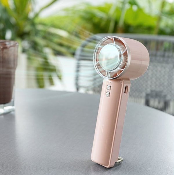 Refrigeration Handheld Fan K55 Outdoor Charging Mountaineering Buckle Portable Fifth-speed  Wind Speed Small Fan - Image 3