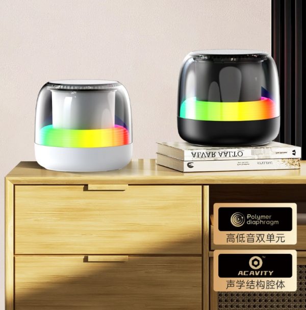 New BT5.3 Wireless Speaker Outdoor Portable Mini RGB Luminious Small Long Battery Life Speaker - Image 3