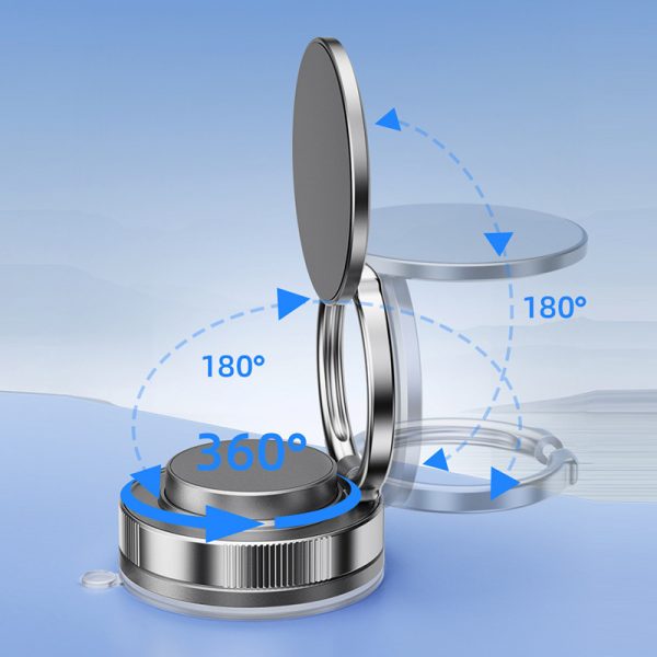Super Strong Magnetic Attraction Mobile Phone Holder Vacuum Suction Cup Desktop Car Magnetic Adsorption Stand - Image 3