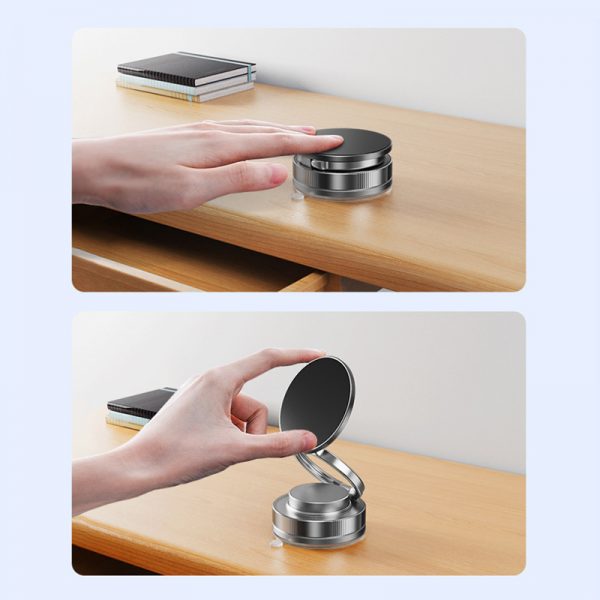 Super Strong Magnetic Attraction Mobile Phone Holder Vacuum Suction Cup Desktop Car Magnetic Adsorption Stand - Image 4