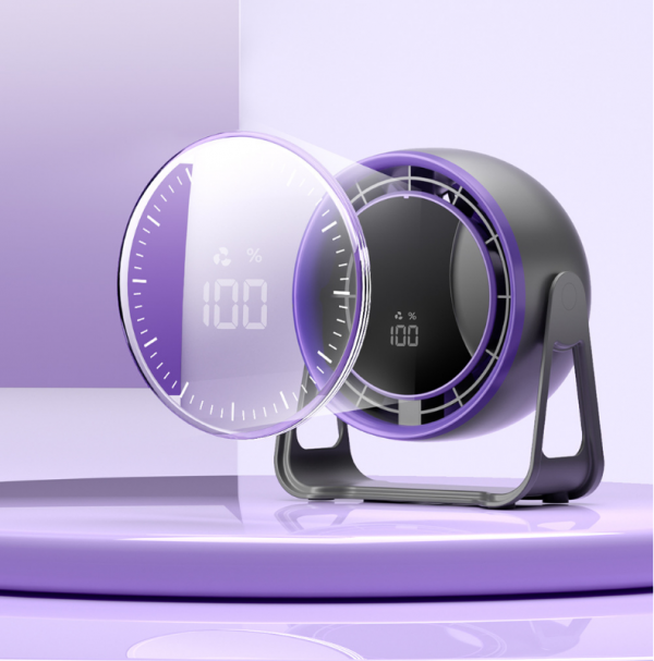 Y30 Desktop Circulation Fan 100 Gears Digital Display USB Charging High Speed Outdoor Wall-mounted Table Fan - Image 3